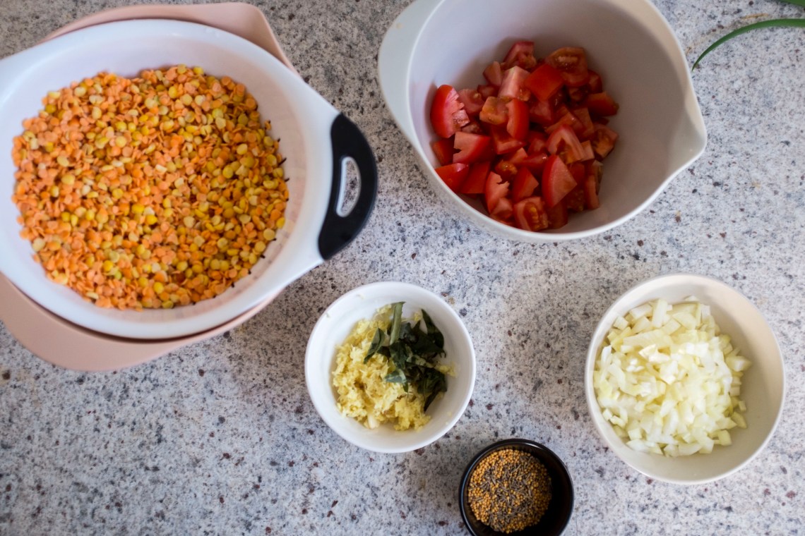 Tarka dal ingredients r