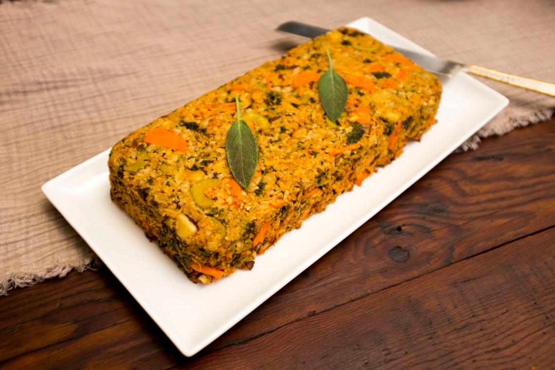 GF vegan nut loaf
